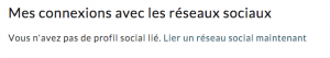 Mes connexions sociales
