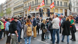 Manifestation contre la loi El Khomri, le 5 avril à Marseille.
