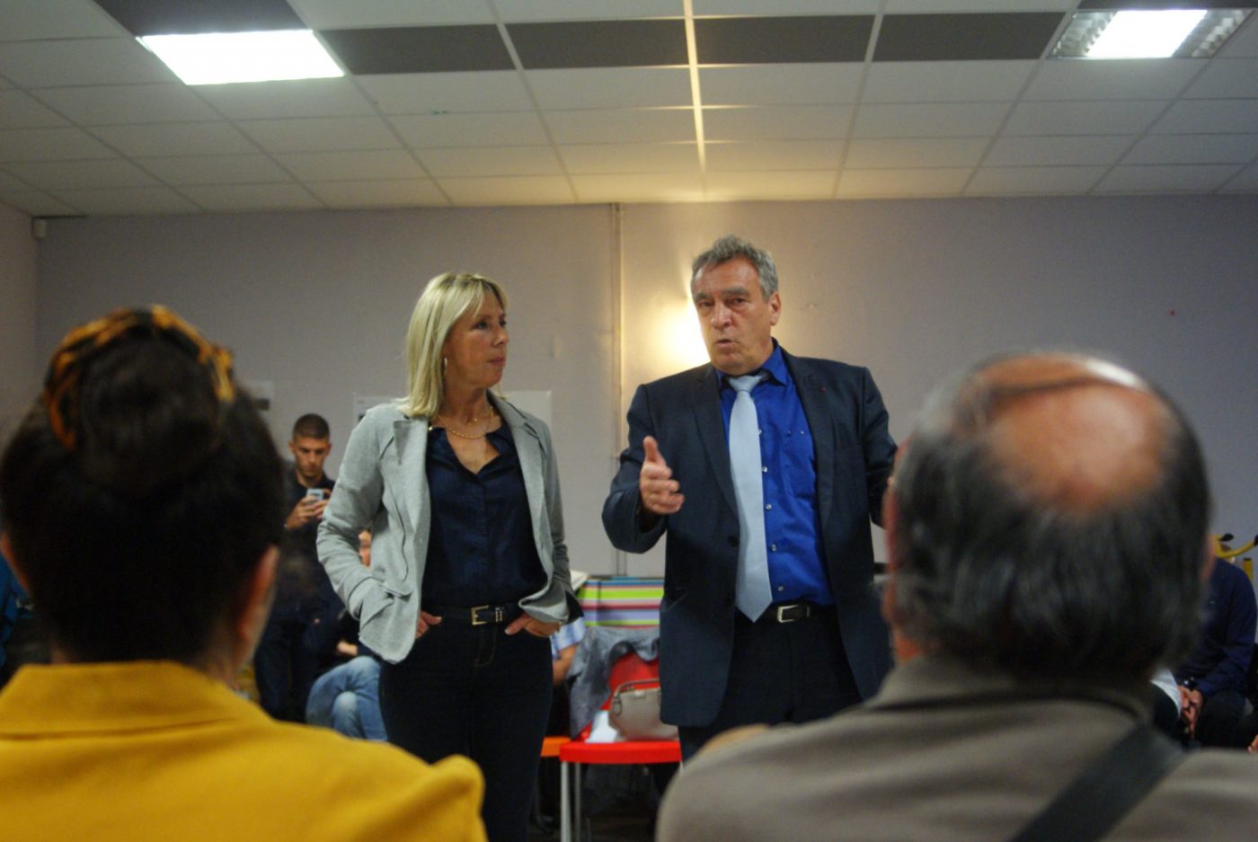 Arlette Fructus, adjointe à l'urbanisme et Yves Rousset, préfet pour l'égalité des chances.