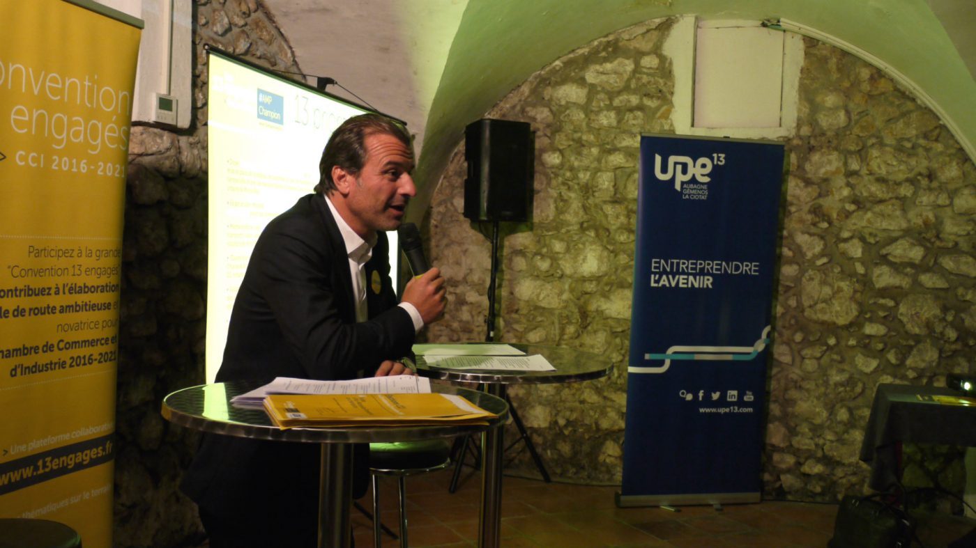 Jean-Luc Chauvin en meeting à Aubagne le 11 octobre