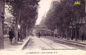 Le cours Lieutaud du temps du tramway et des platanes. Photo issue de l'appel à projet