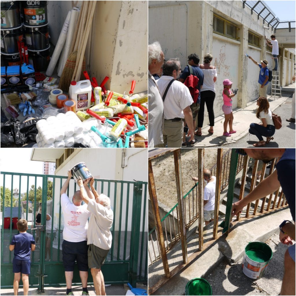 Parents d'élèves et militants s'activent pour la rénovation de l'école La Viste Bousquet ©AM