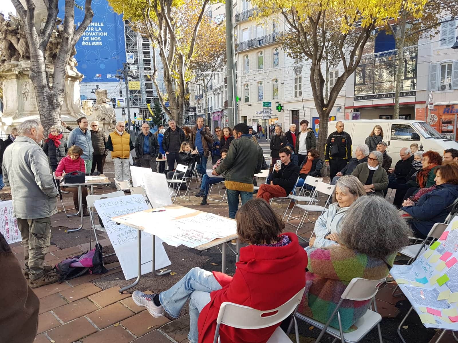 Photo : Assemblée citoyenne du 1er arrondissement. Pacte Démocratique pour Marseille.