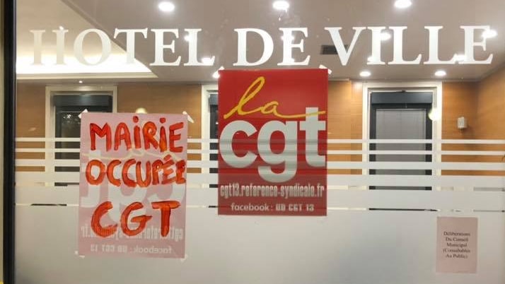 La mairie PCF de Gardanne occupée de nuit par la CGT