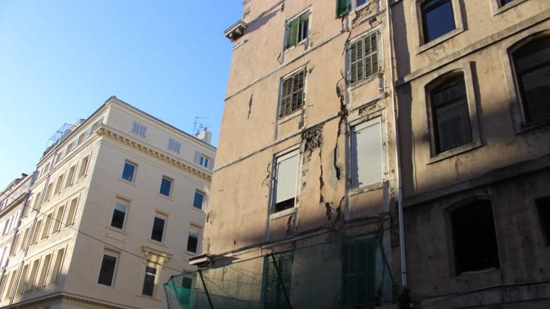 Rue Pythéas, un immeuble en péril menace à nouveau de s’effondrer