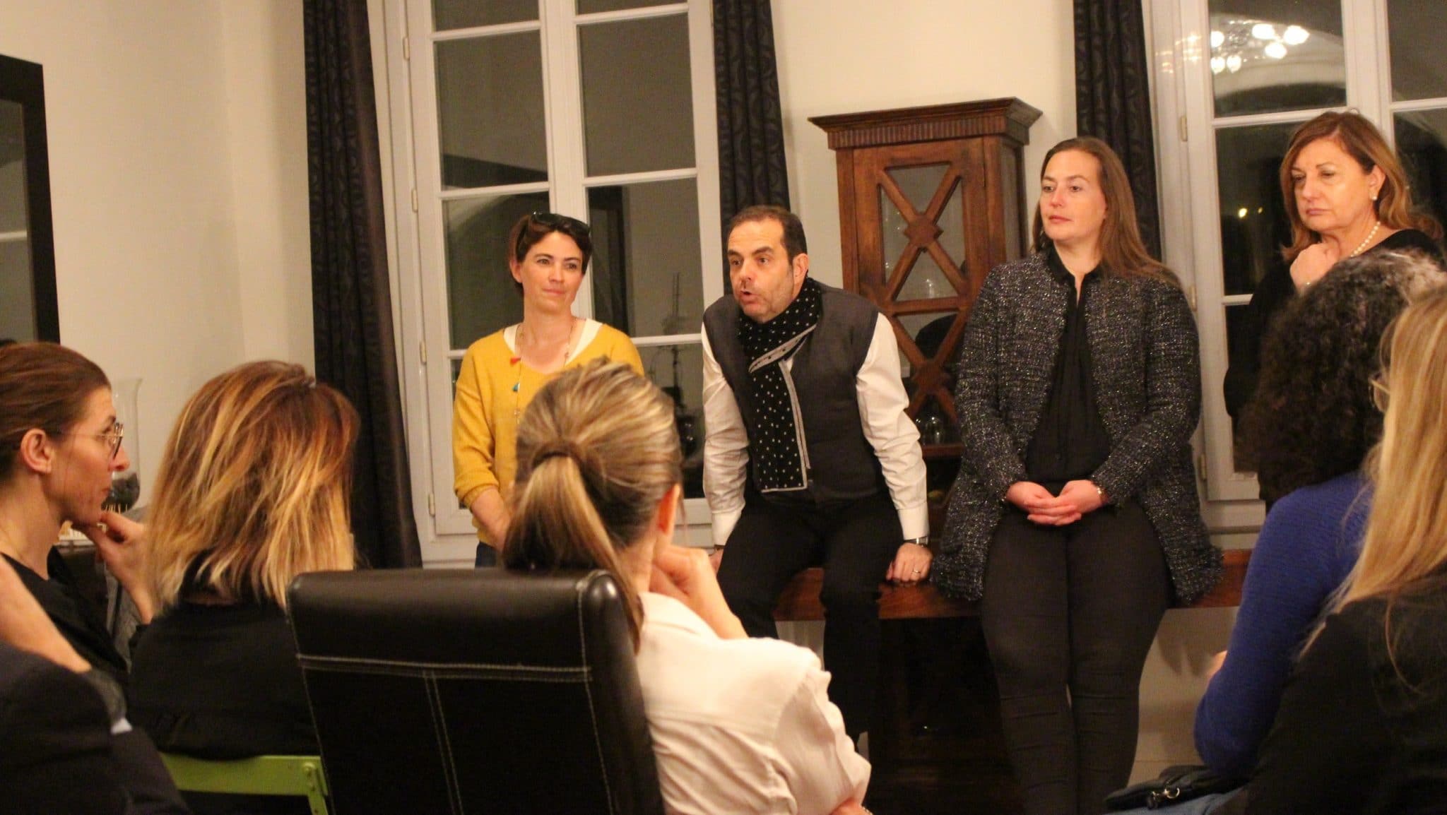 Sophie Dazéas, Yves Moraine, Catherine Pila et Carine Caule, candidats sur la liste de Martine Vassal dans le 6/8 le 9 mars lors d