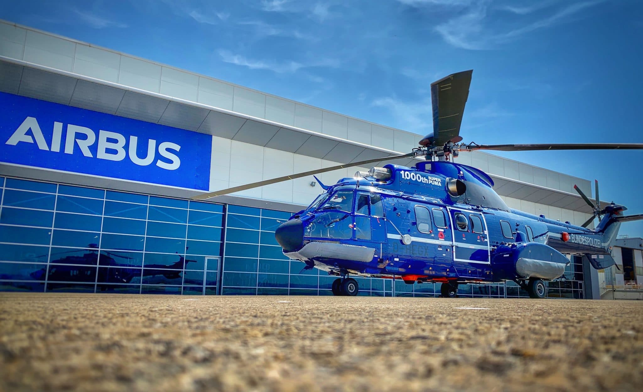 Un Super Puma assemblé à Marignane, le 29 août 2019. Crédits : Airbus