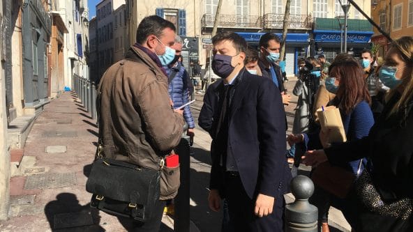 Troisième jour de stage : conférence de presse avec le maire de Marseille