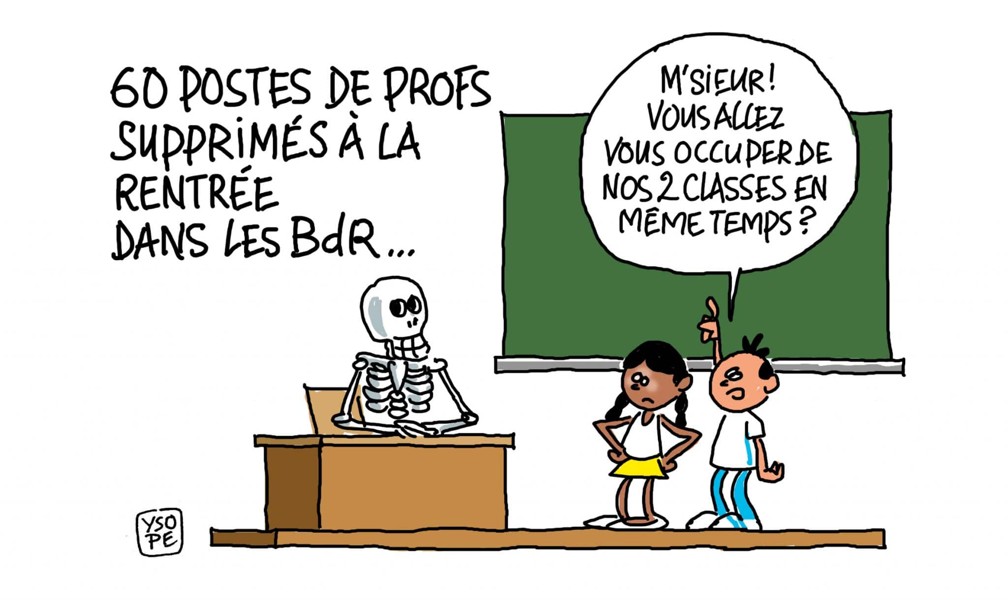 Des coupes dans les effectifs de profs