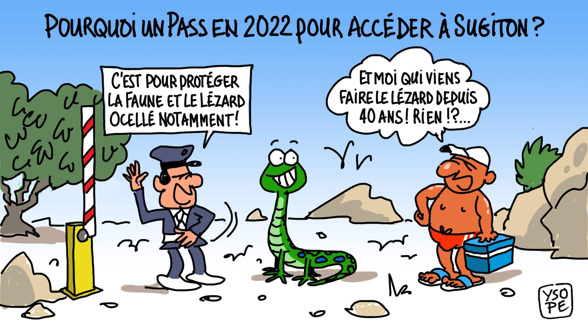Le dessin du Ravi : Sugiton se lézarde