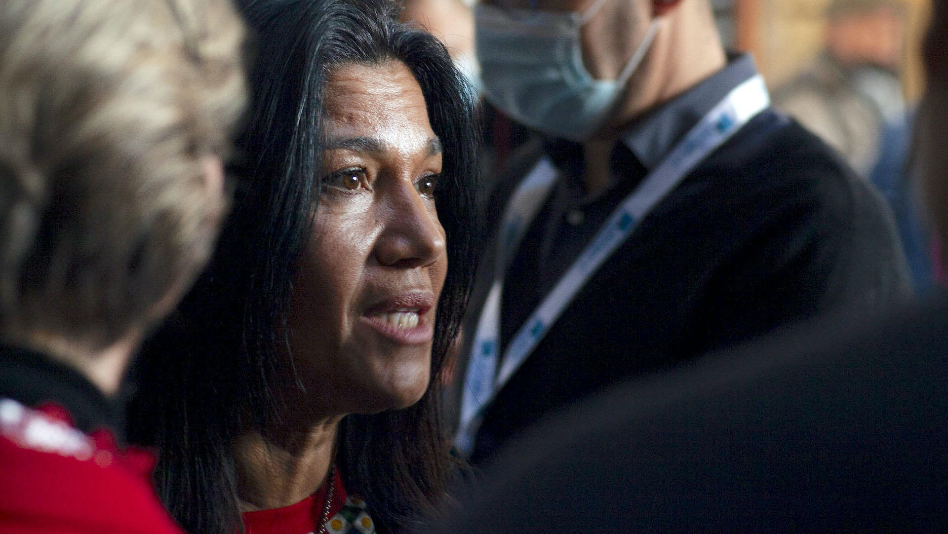 Samia Ghali lors du conseil municipal du 21 décembre 2021. (Photo : Emilio Guzman)