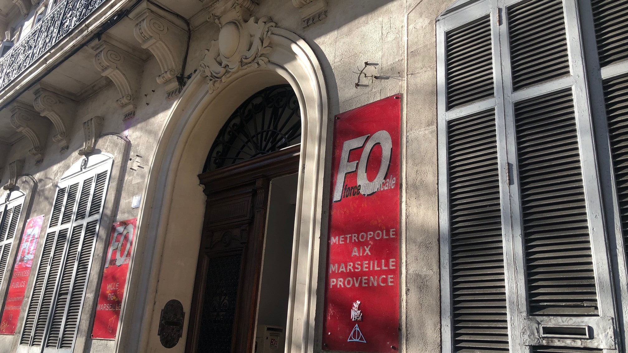 Le siège du syndicat Force ouvrière, boulevard d