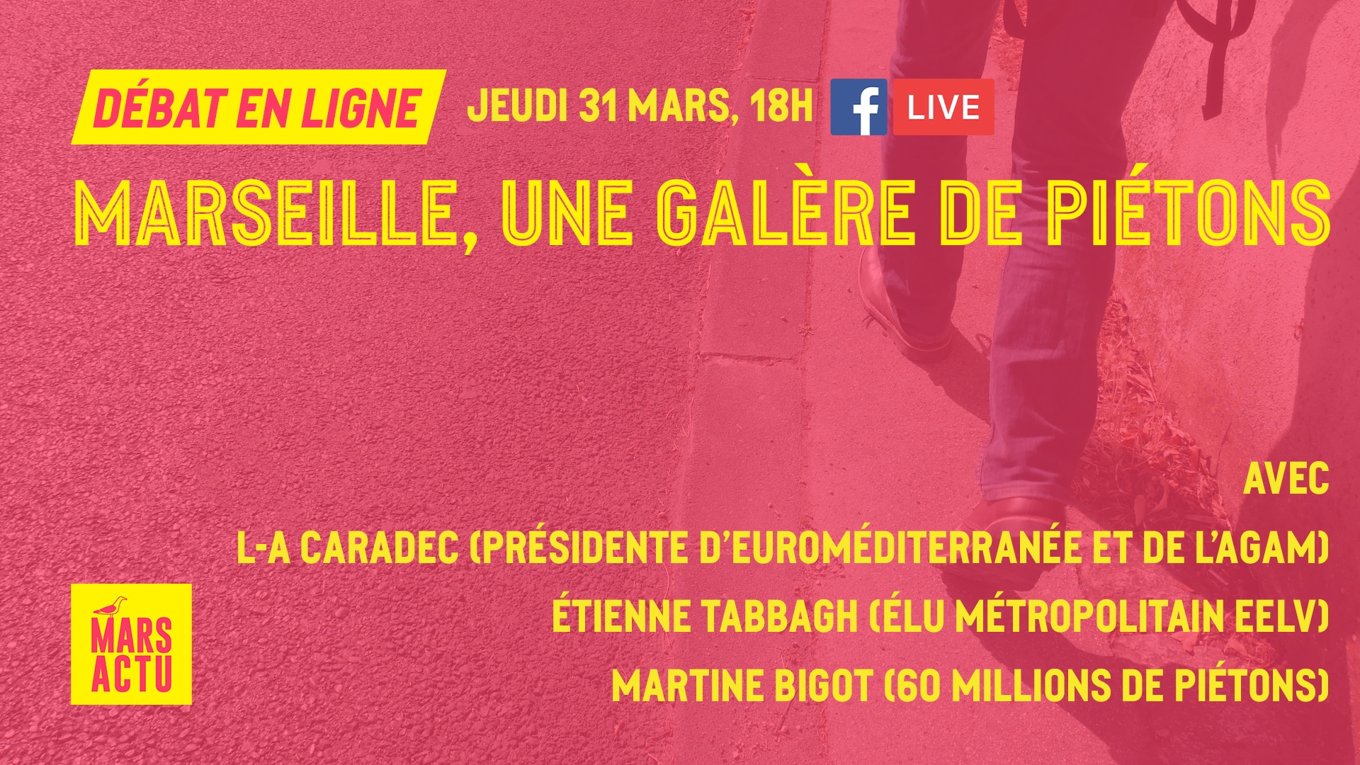 “Marseille, une galère de piétons” : revoir notre débat en ligne