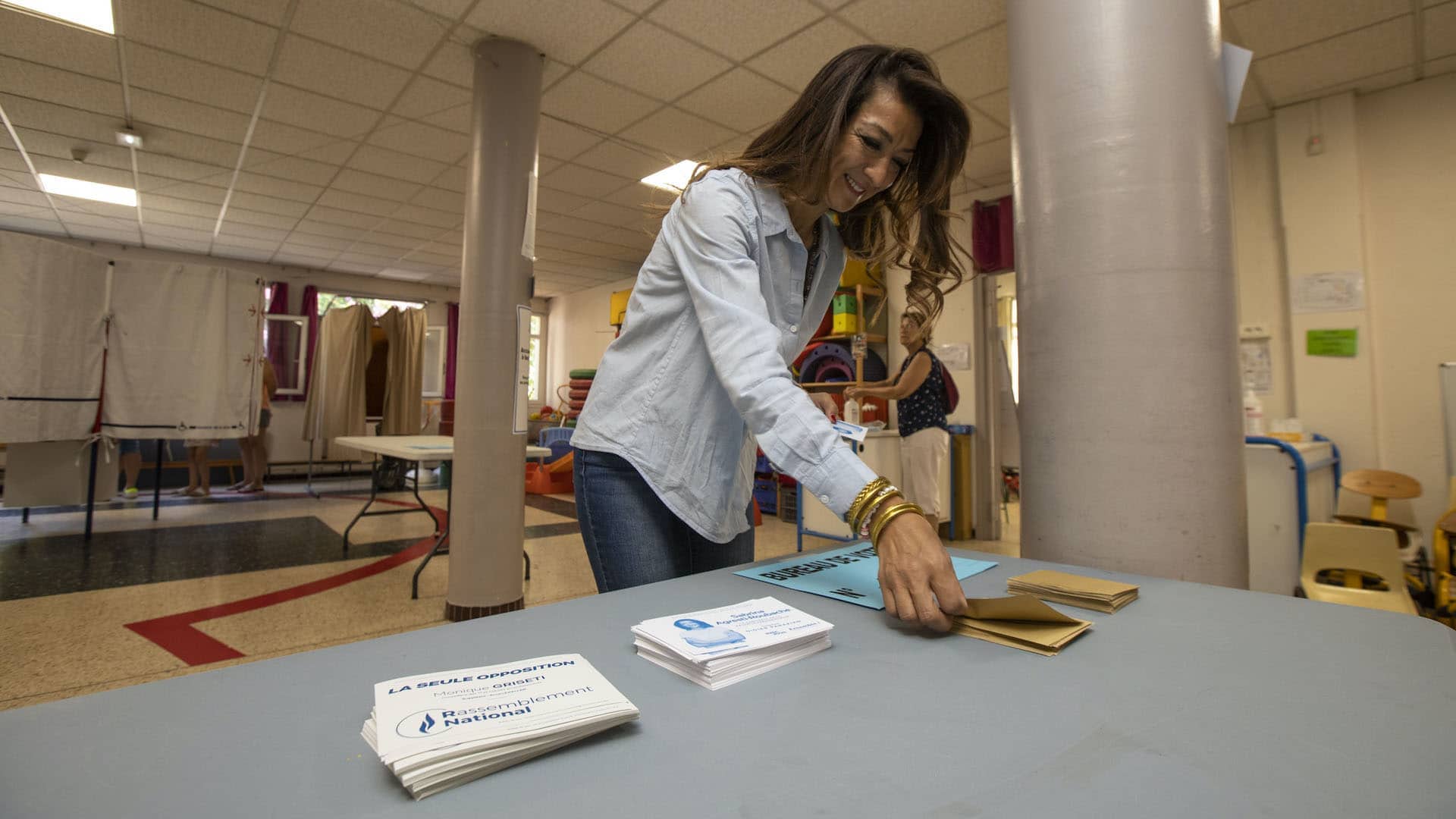Sabrina Agresti-Roubache, lors des élections législatives en juin 2022.