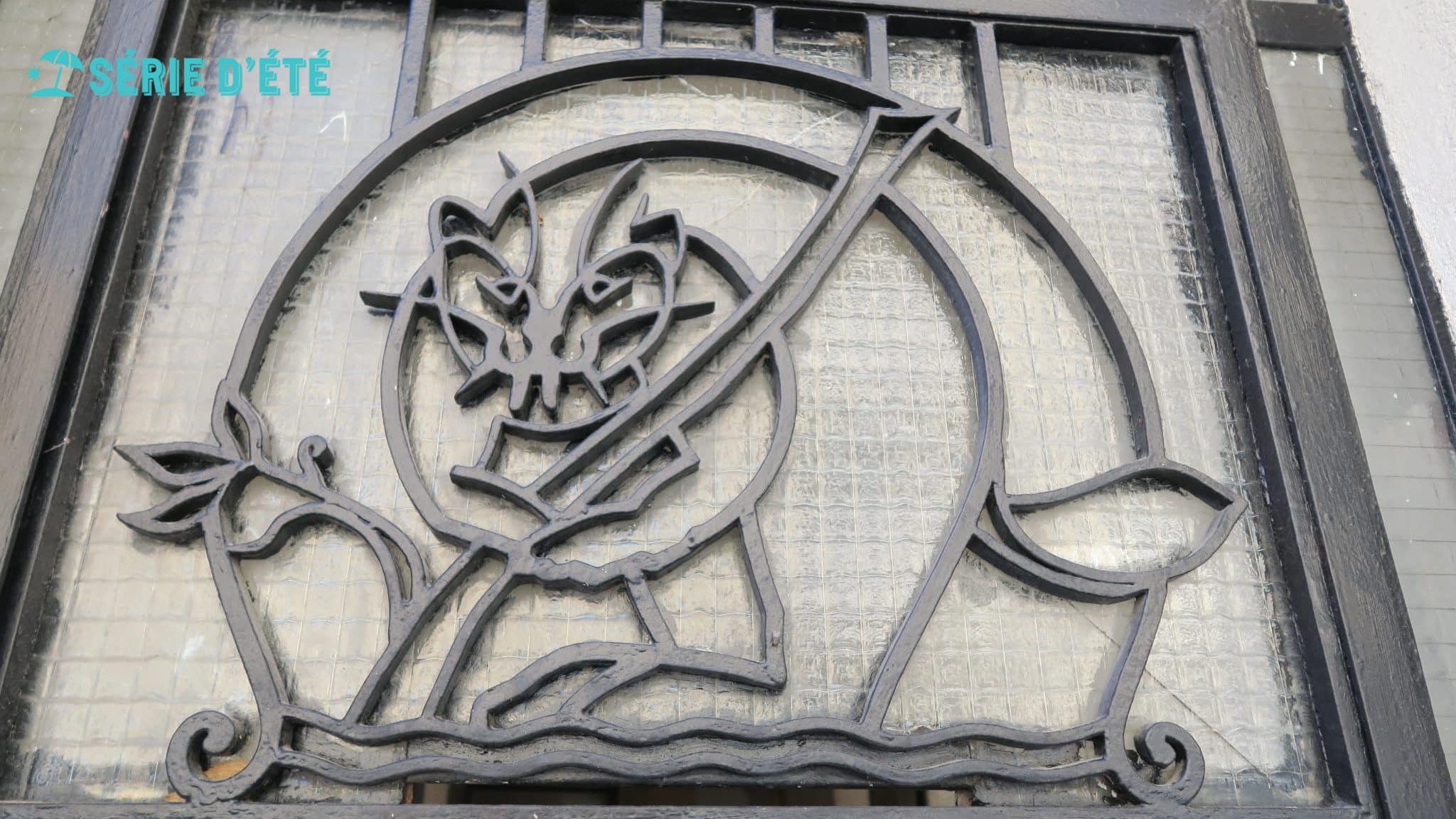 Fer forgé, représentant un Castor au 21 boulevard Denis-Papin. (Photo : B.G.)