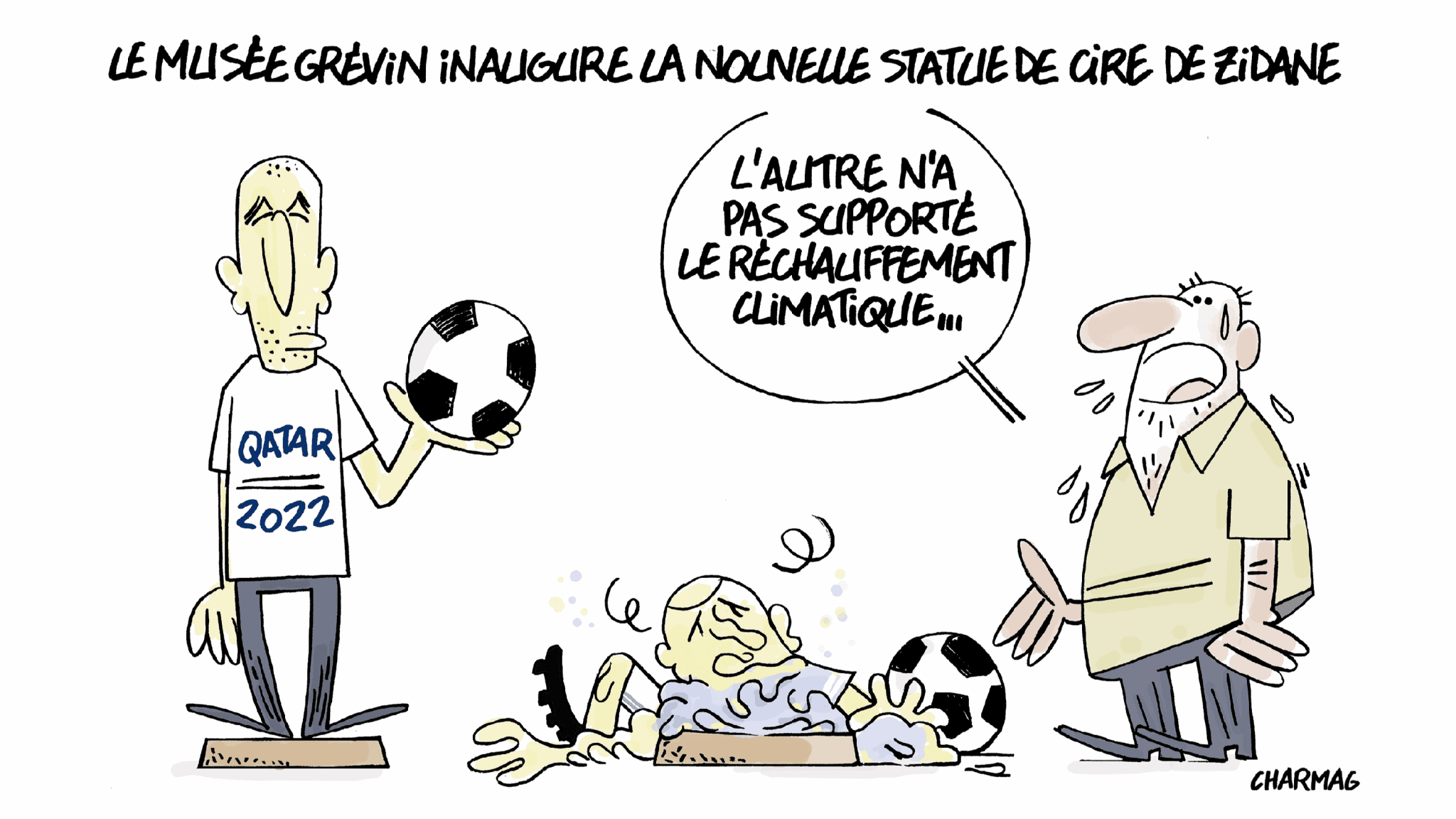 Zidane et la coupe du monde vus par Charmag