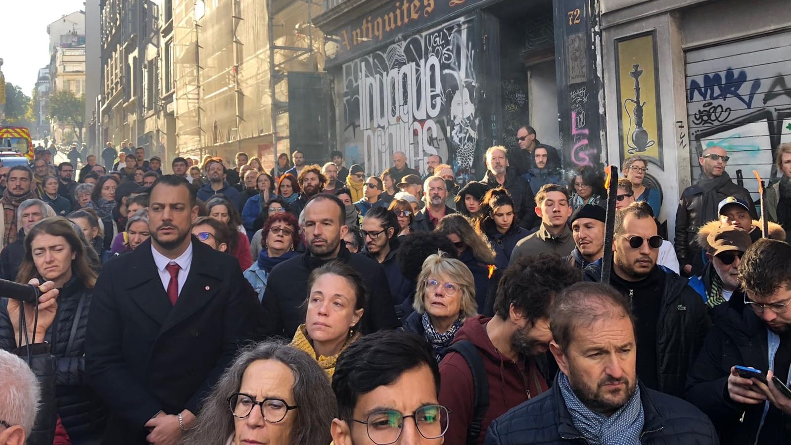 Plus de 200 personnes pour rendre hommage aux victimes des effondrements de la rue d’Aubagne