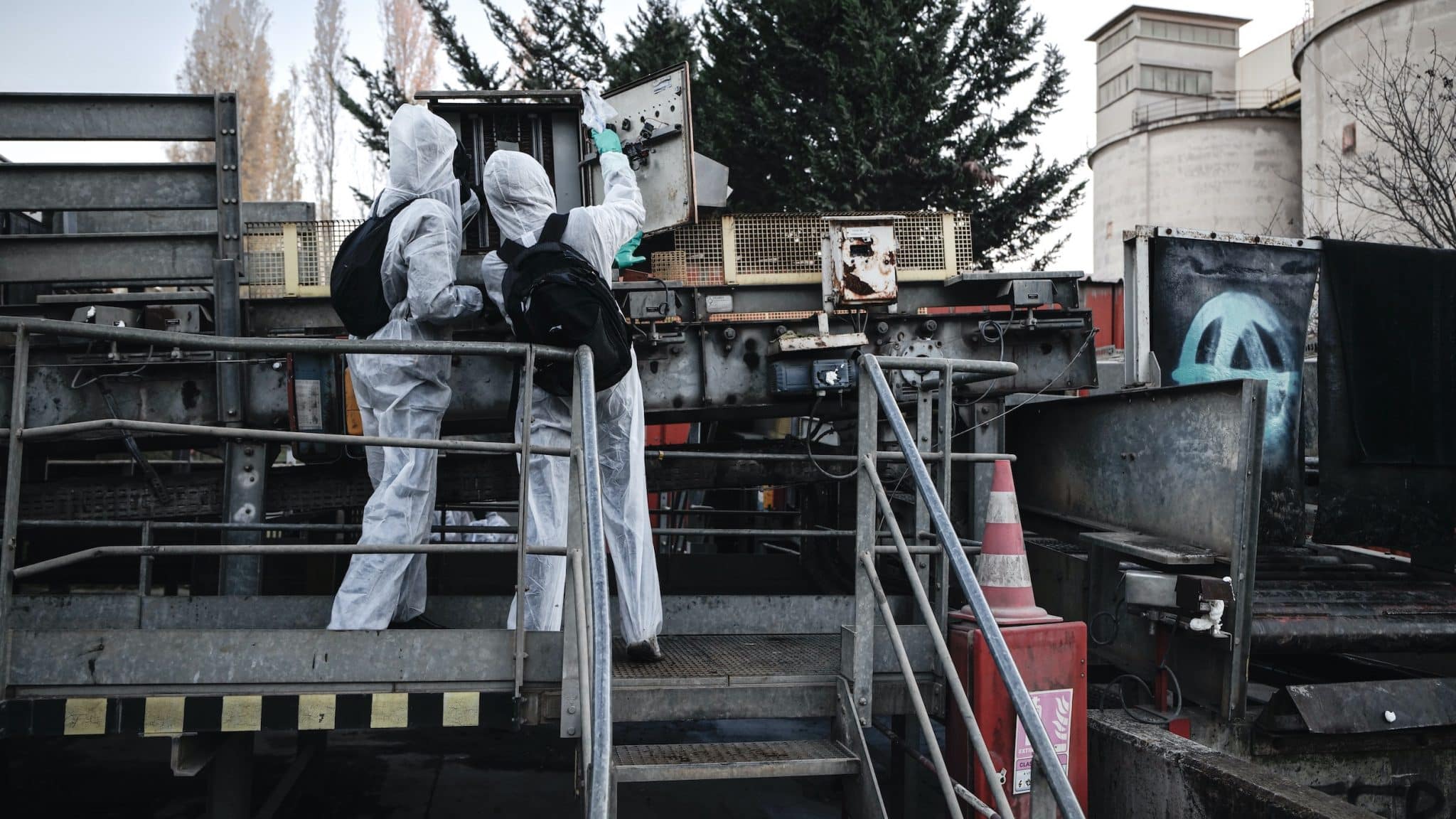 Les militants écologistes ont diffusé des images de leur action. Photo DR.