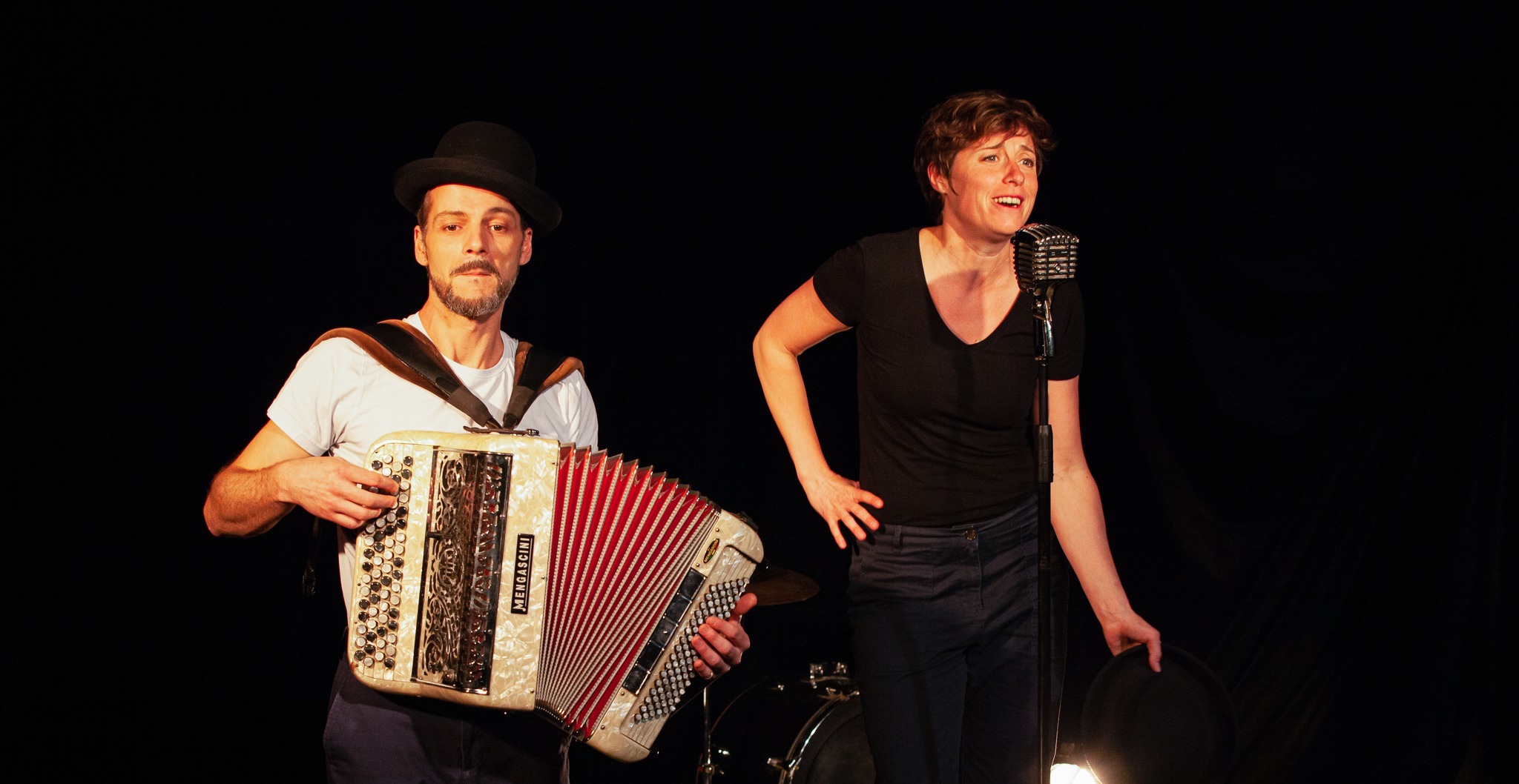 L’Incroyable Histoire du Freaky Jazz Band par la Cie Un pied sur la planche (Photo : Chloé Mazoyer).