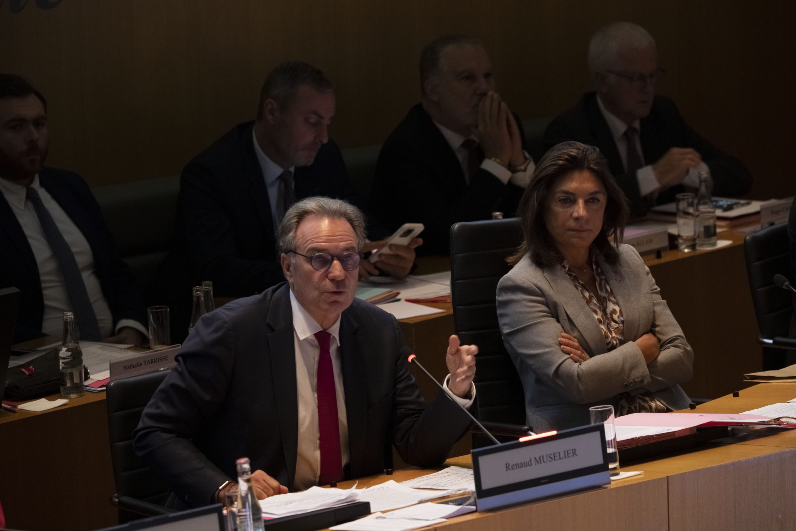 Renaud Muselier et Martine Vassal au conseil département en octobre 2023. (Photo : Emilio Guzman)