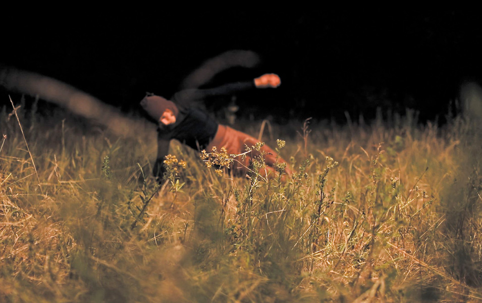 Danse gâchée dans l’herbe de César Vayssié. Chorégraphie de Boris Charmatz