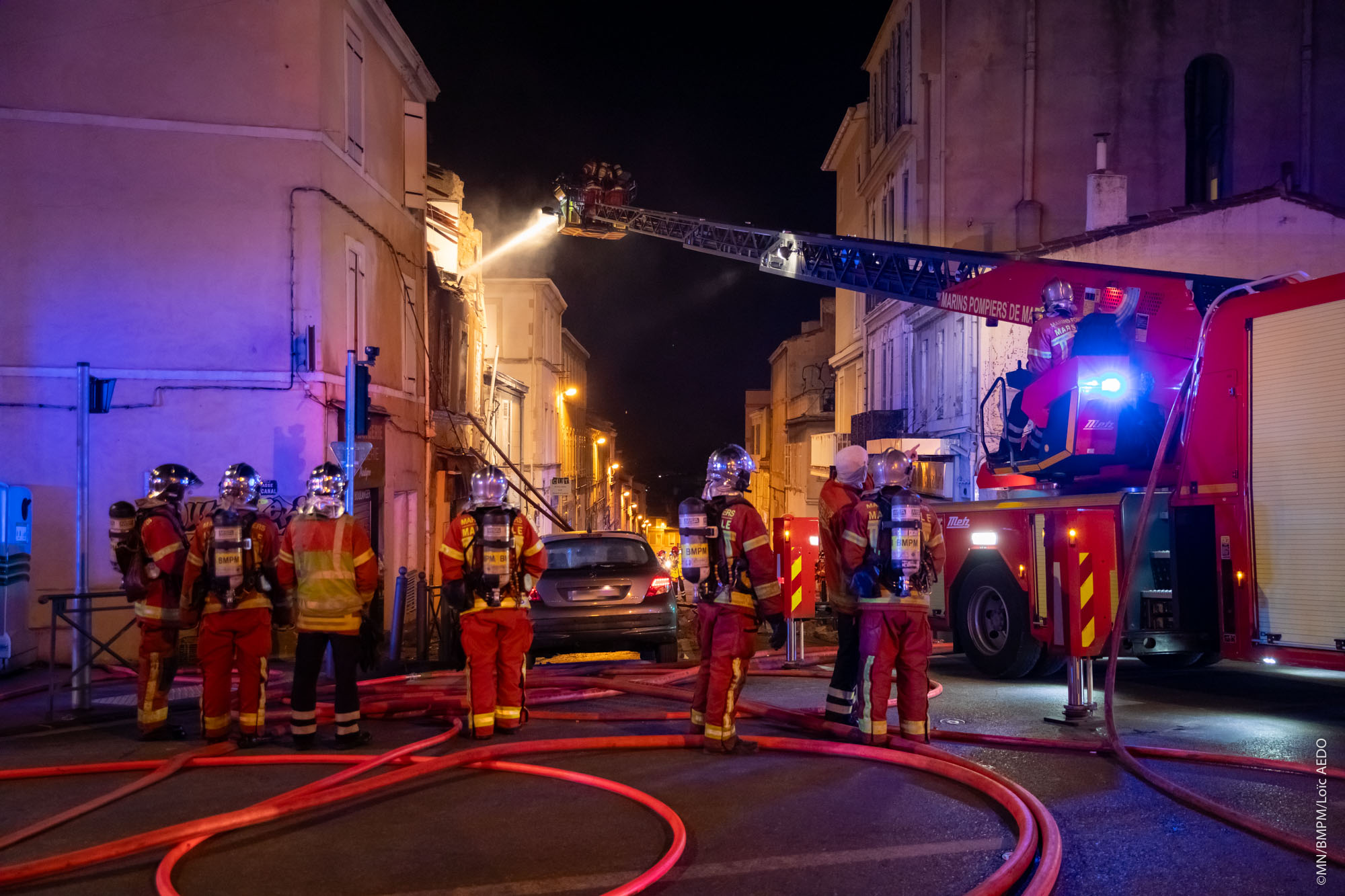 (Photo : Bataillon des Marins-pompiers)