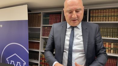 Le procureur de la République de Marseille, Nicolas Bessone, lors d'une conférence de presse, le 21 décembre 2023. (Photo : C.By.)