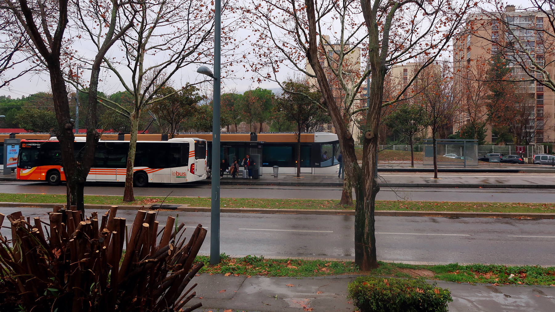 Le terminus du tram T1, aux Caillols, dans le 12e arrondissement de Marseille. (Photo : CMB)