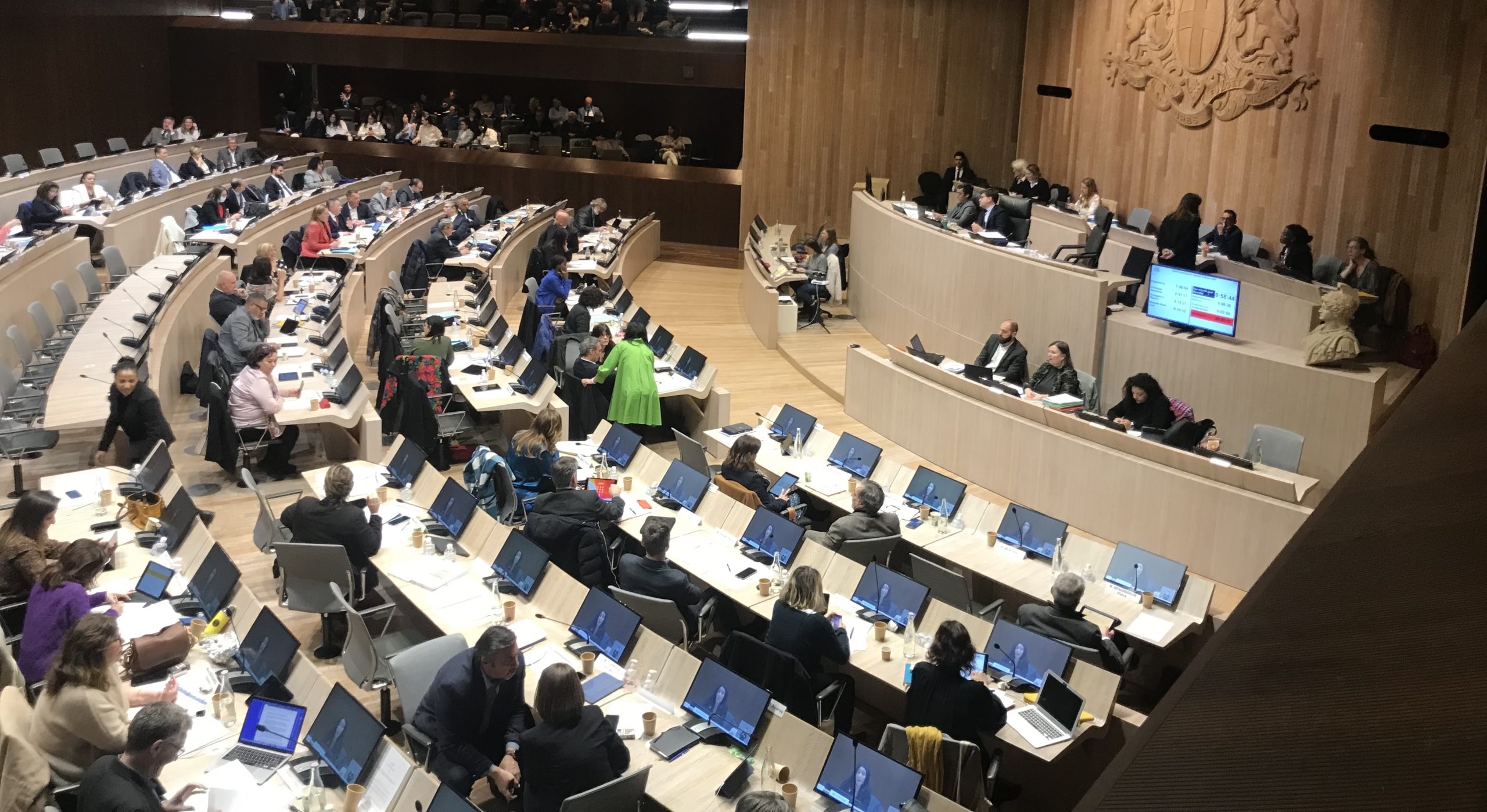 Le conseil municipal du 16 février. (Photo : Ava Guidarini)