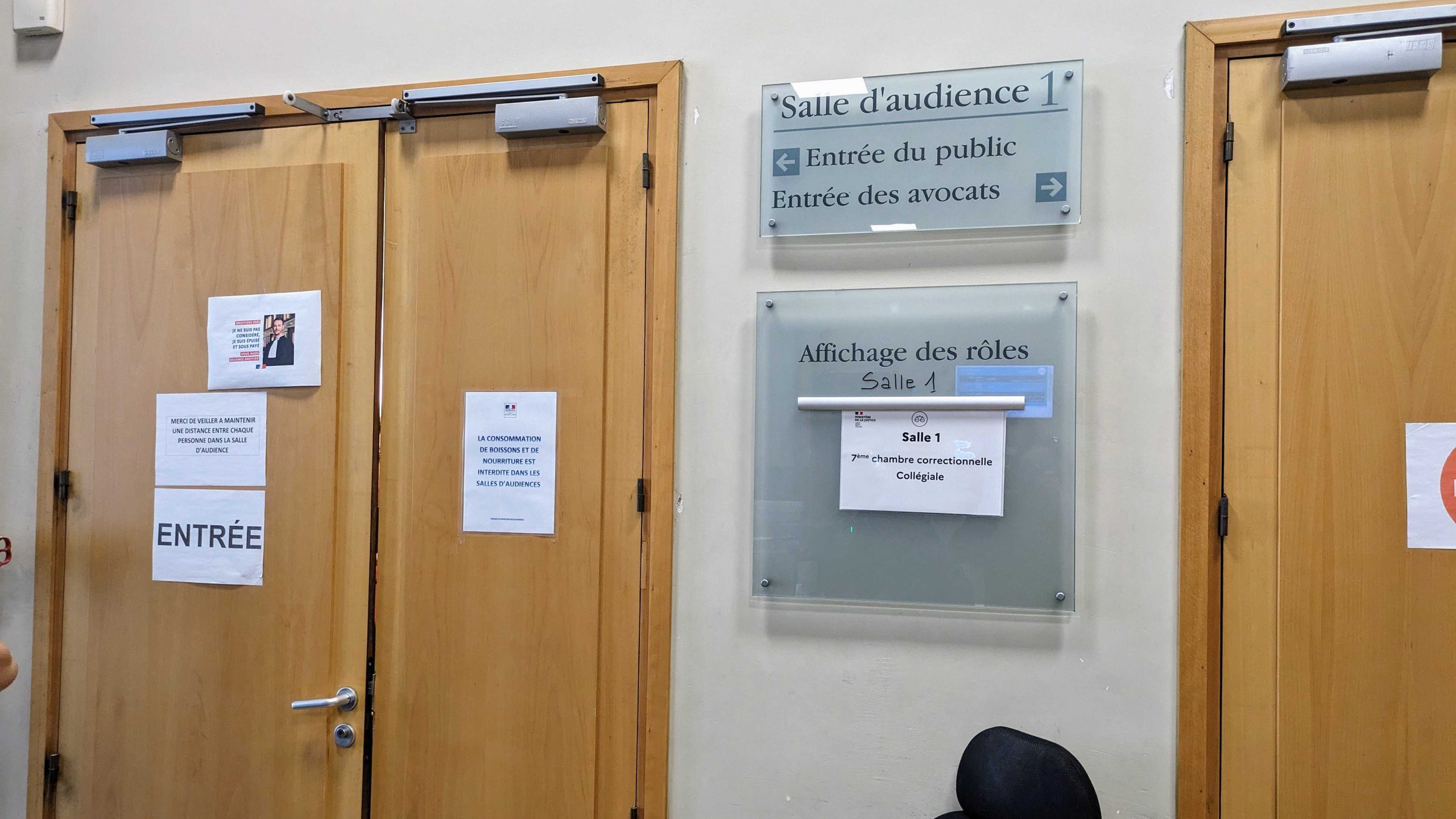 La 7e chambre du tribunal correctionnel de Marseille, dédiée à la délinquance organisée. (Photo : CMB)