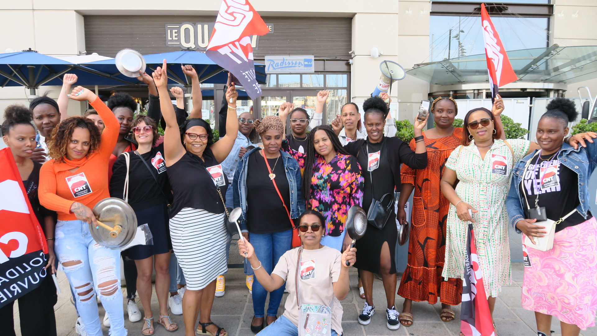Les femmes de chambre du Radisson Blu le 28 mai dernier
