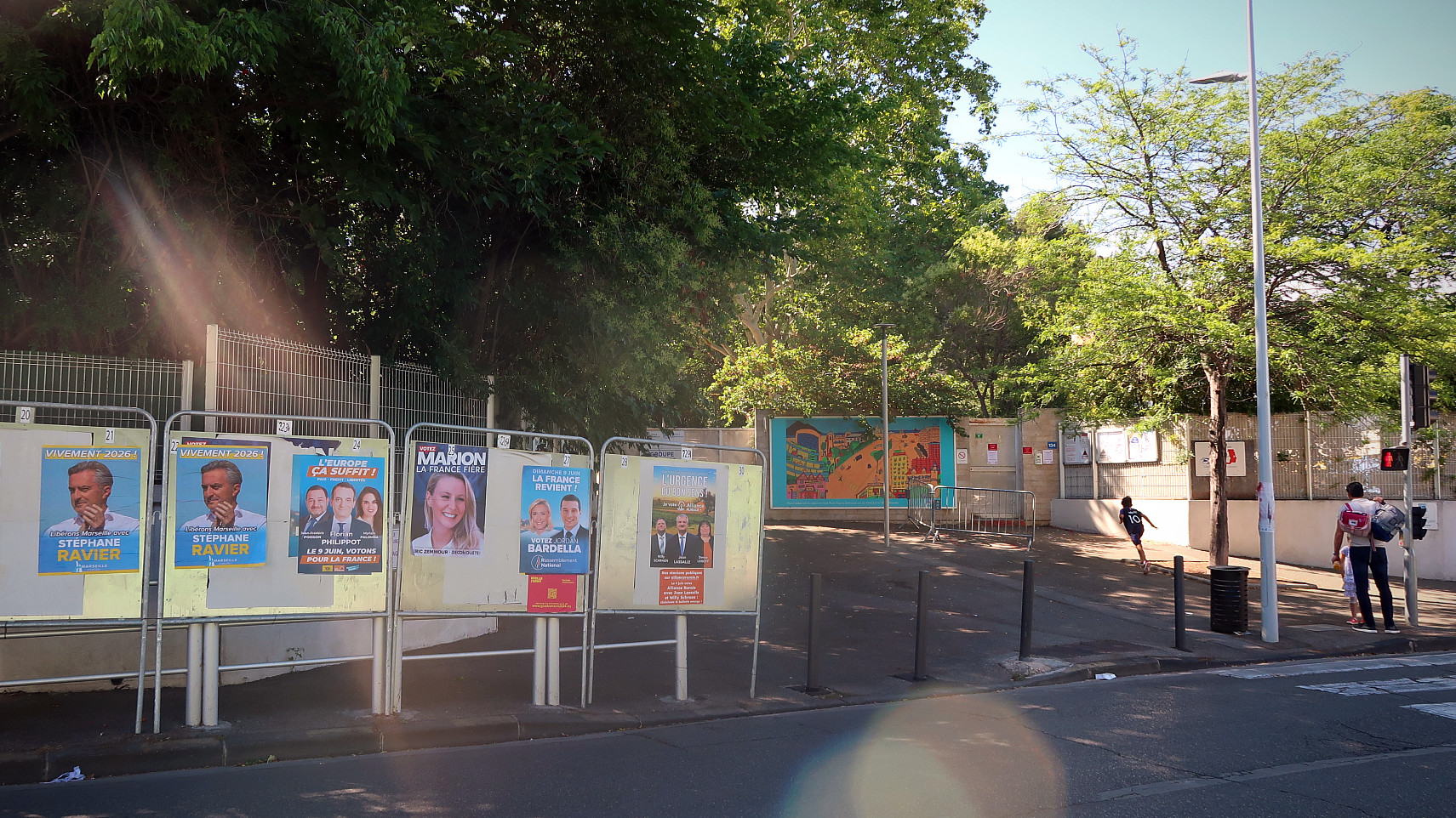 Aux bureaux de vote Prado-Plage, les listes de Jordan Bardella et de Marion Maréchal sont arrivées en tête le 8 juin 2024. (Photo : CMB)