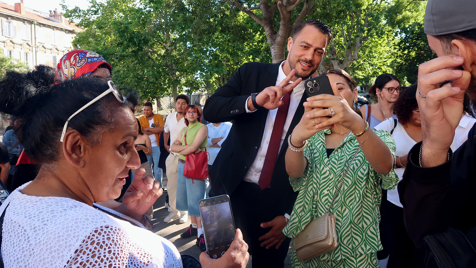 Sébastien Delogu (LFI) à Saint-Louis le 13 juin 2024. (Photo : CMB)