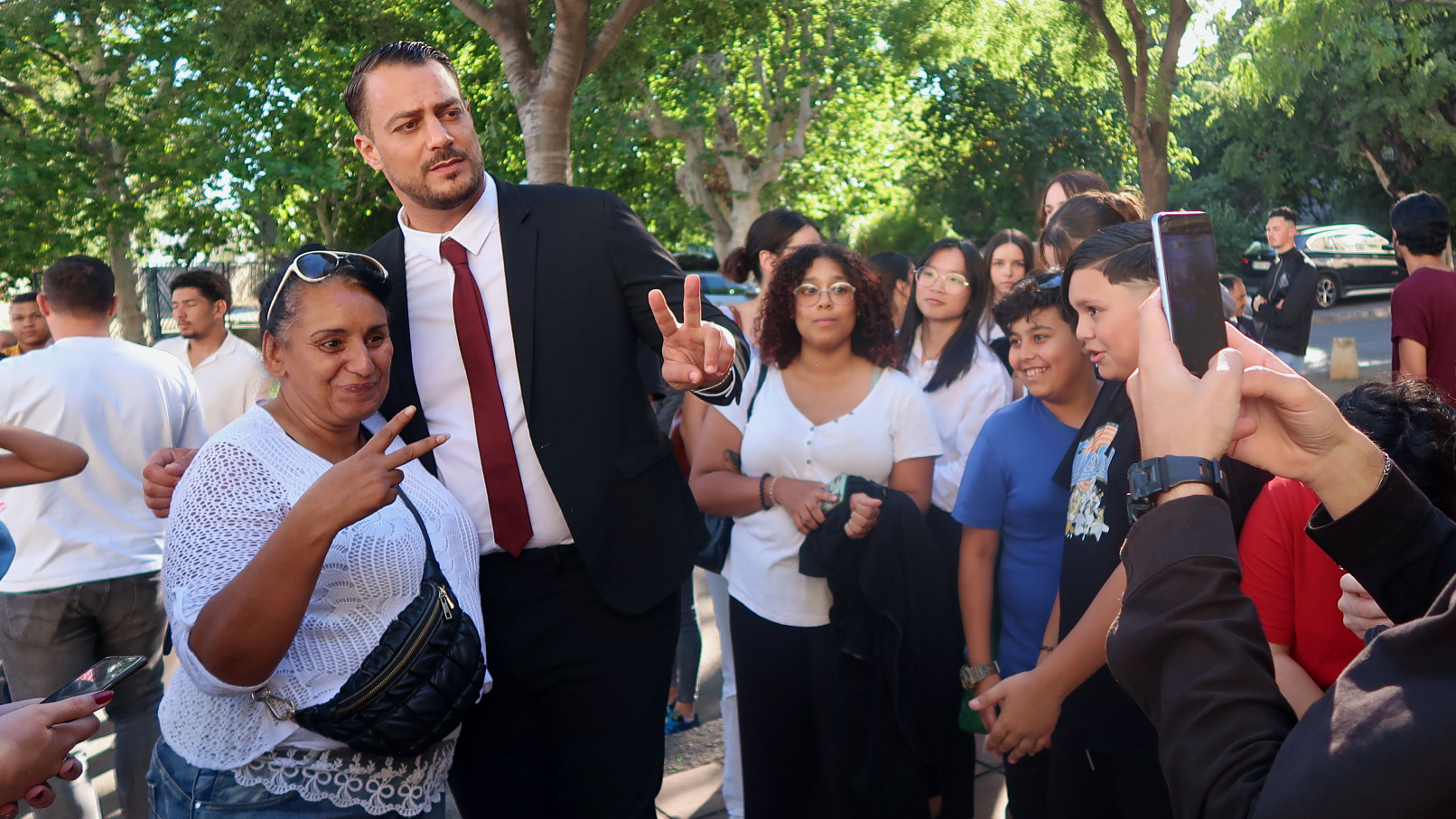 Sébastien Delogu (LFI) à Saint-Louis le 13 juin 2024 pour le lancement de sa campagne. (Photo : CMB)