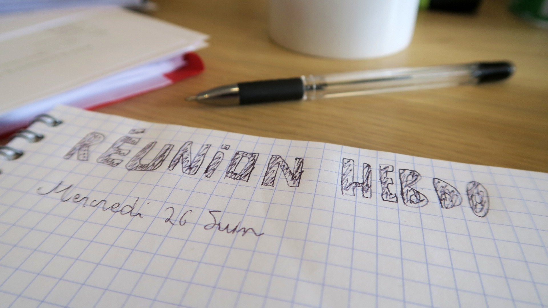 Mercredi : fonctionnement des réunions de rédaction