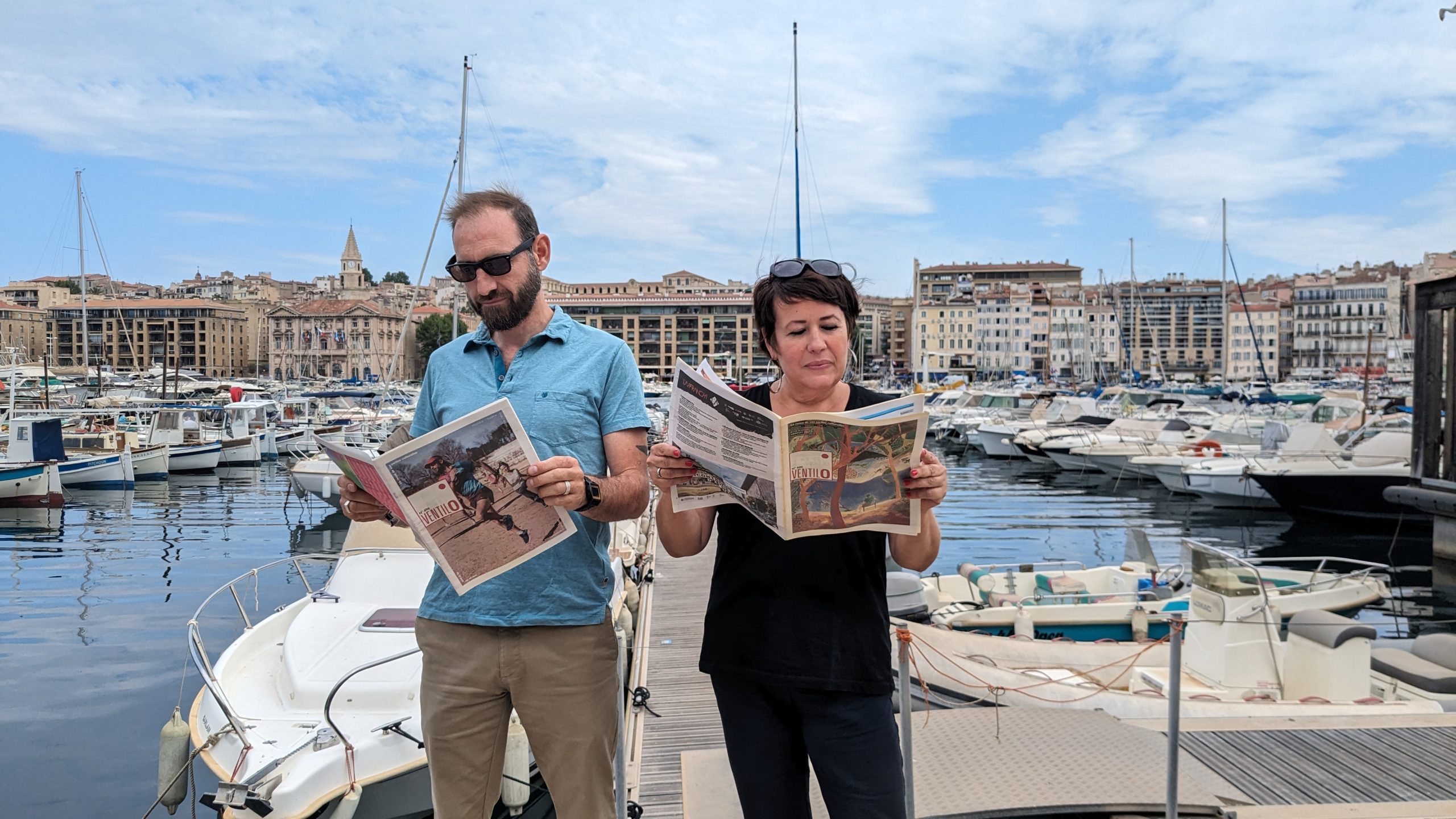 Damien Boeuf, directeur de Ventilo et Cynthia Cucchi, rédactrice en cheffe. Photo : VA