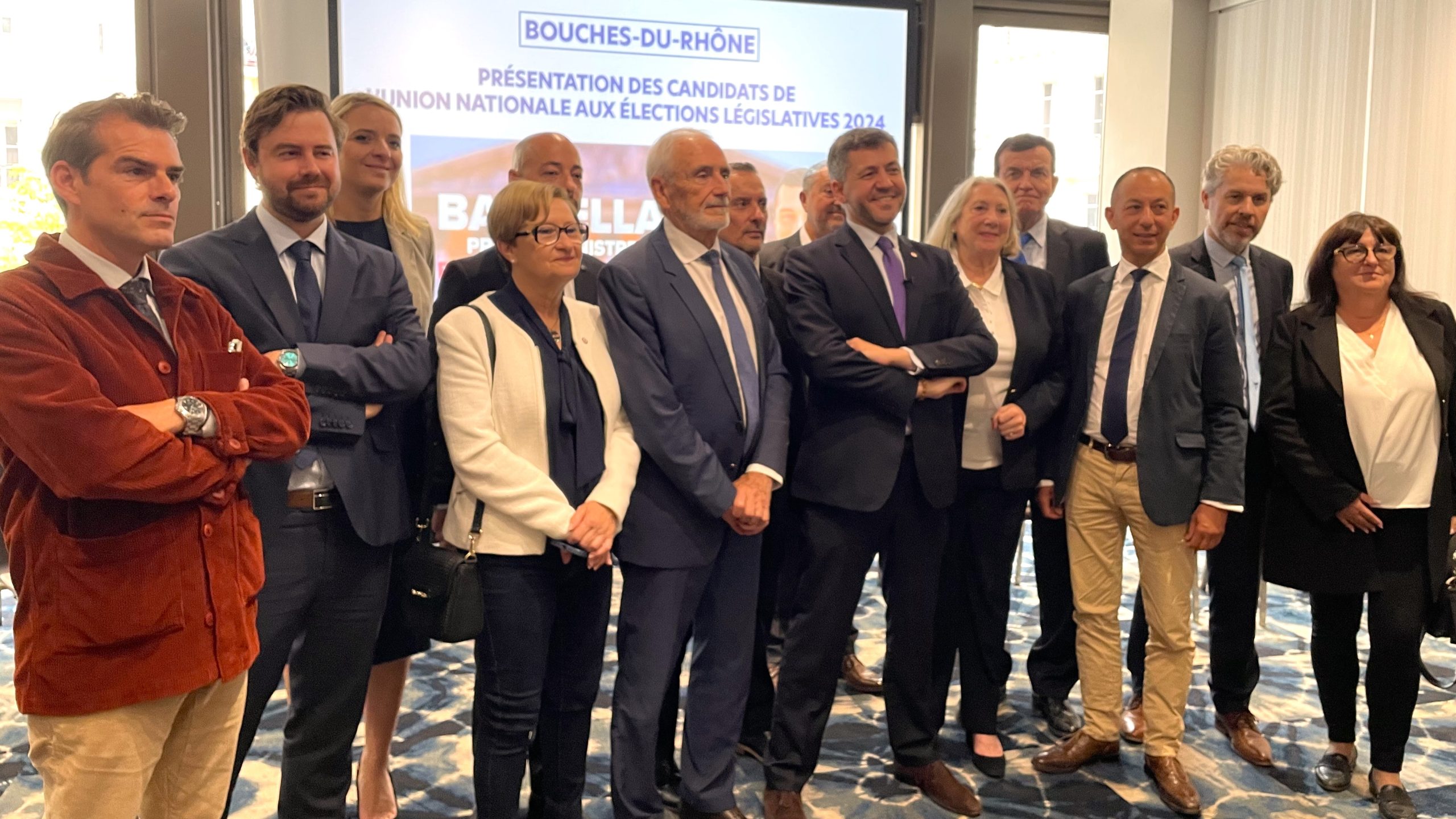 Des candidats du Rassemblement national aux législatives anticipées 2024.   (Photo : C.By.)