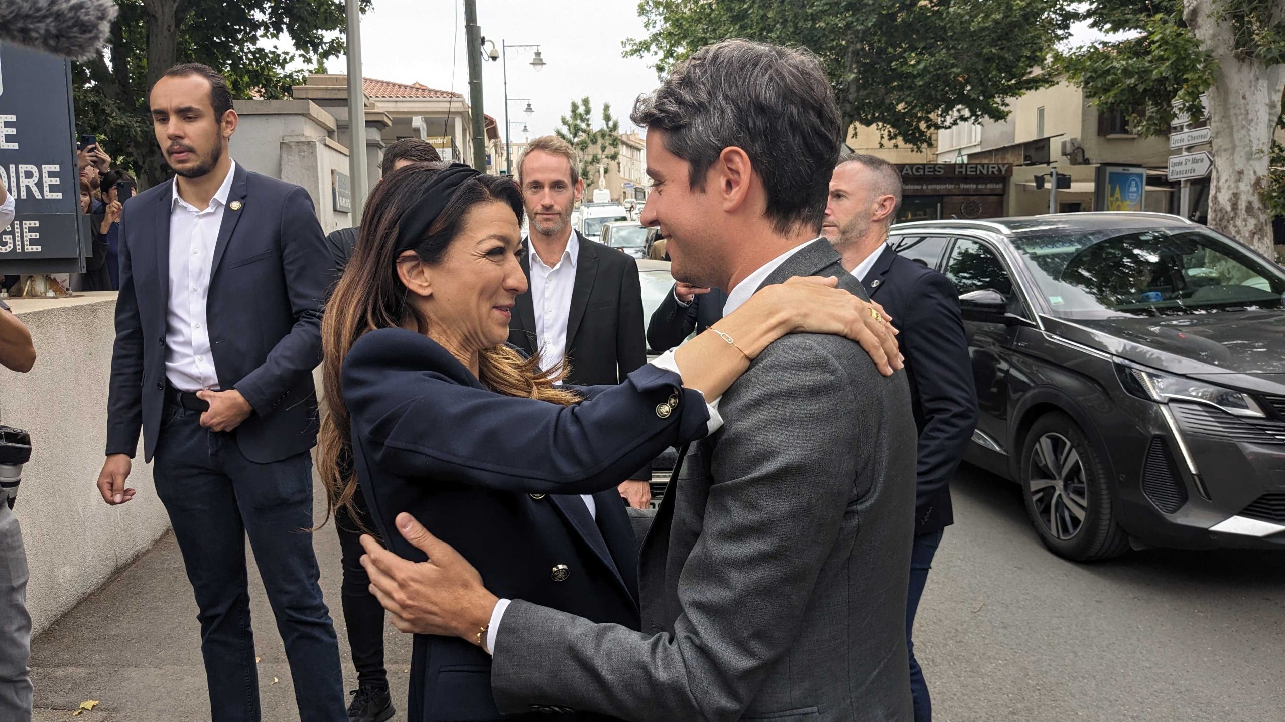 Sabrina Agresti-Roubache et le Premier ministre Gabriel Attal à Marseille le 21 juin. (Photo : VA)