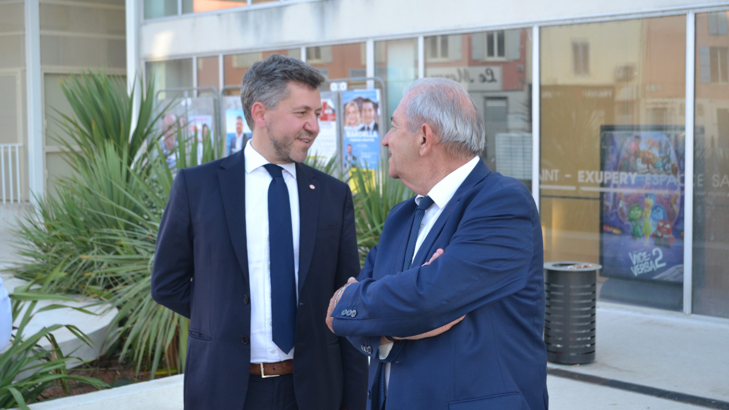 Franck Allisio et Éric le Dissès à Marignane le 30 juin 2024. (Photo : PID)