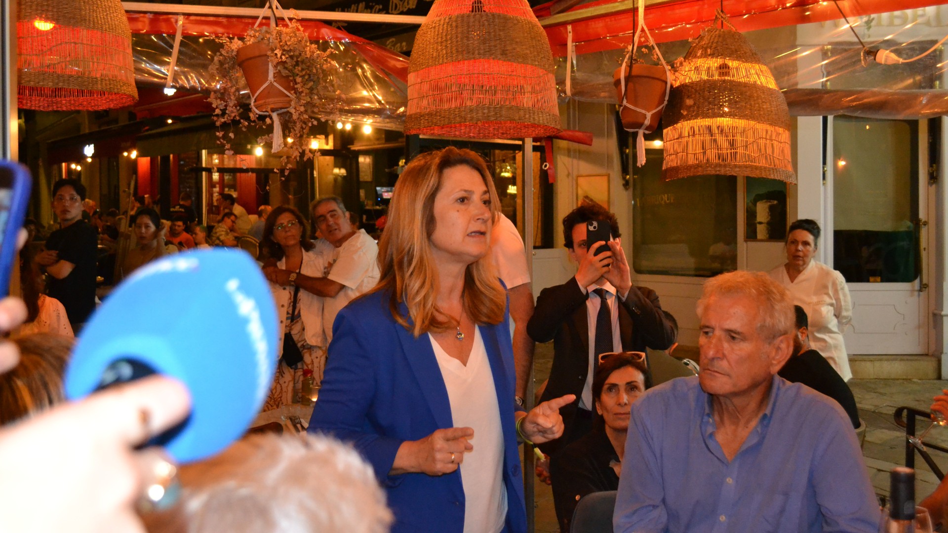 Anne-Laurence Petel (Renaissance) au soir de sa troisième place aux législatives anticipées, le 30 juin 2024. Photo : ML