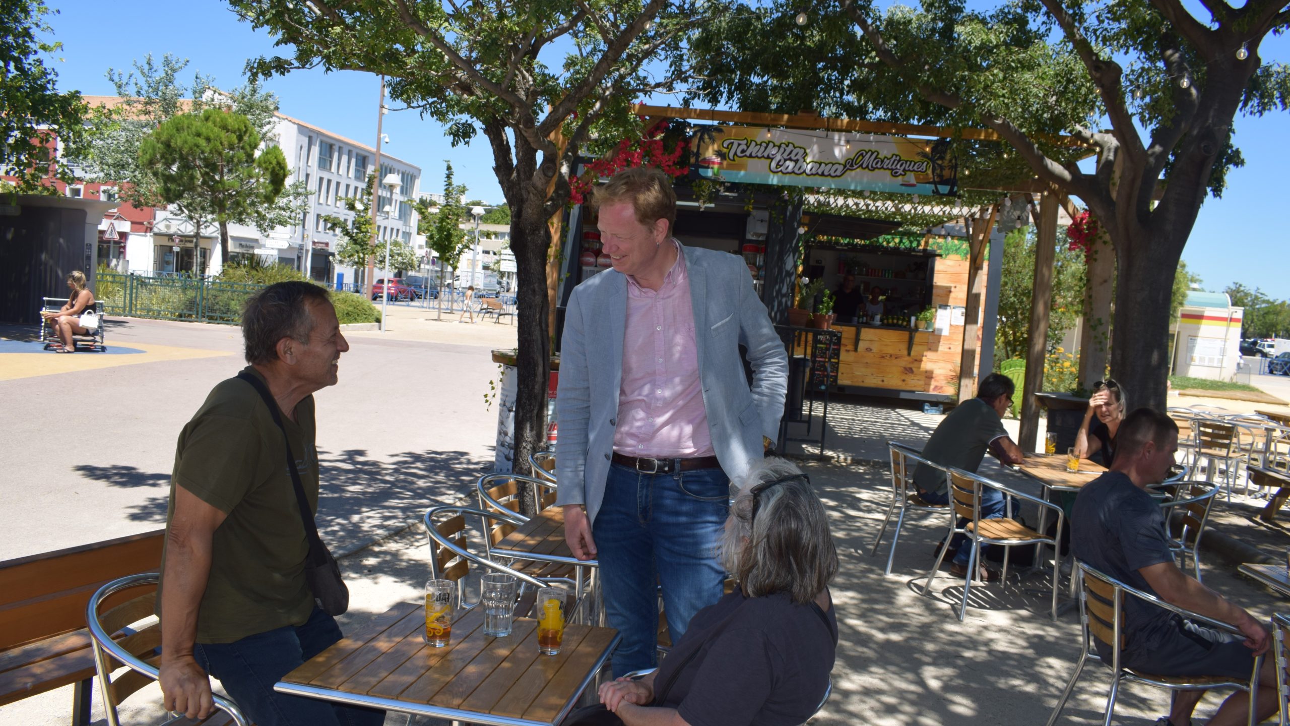 Pierre Darrhéville, à la Tchikita cabana, sur la plage de Ferrière, à Martigues. (Photo : BG)