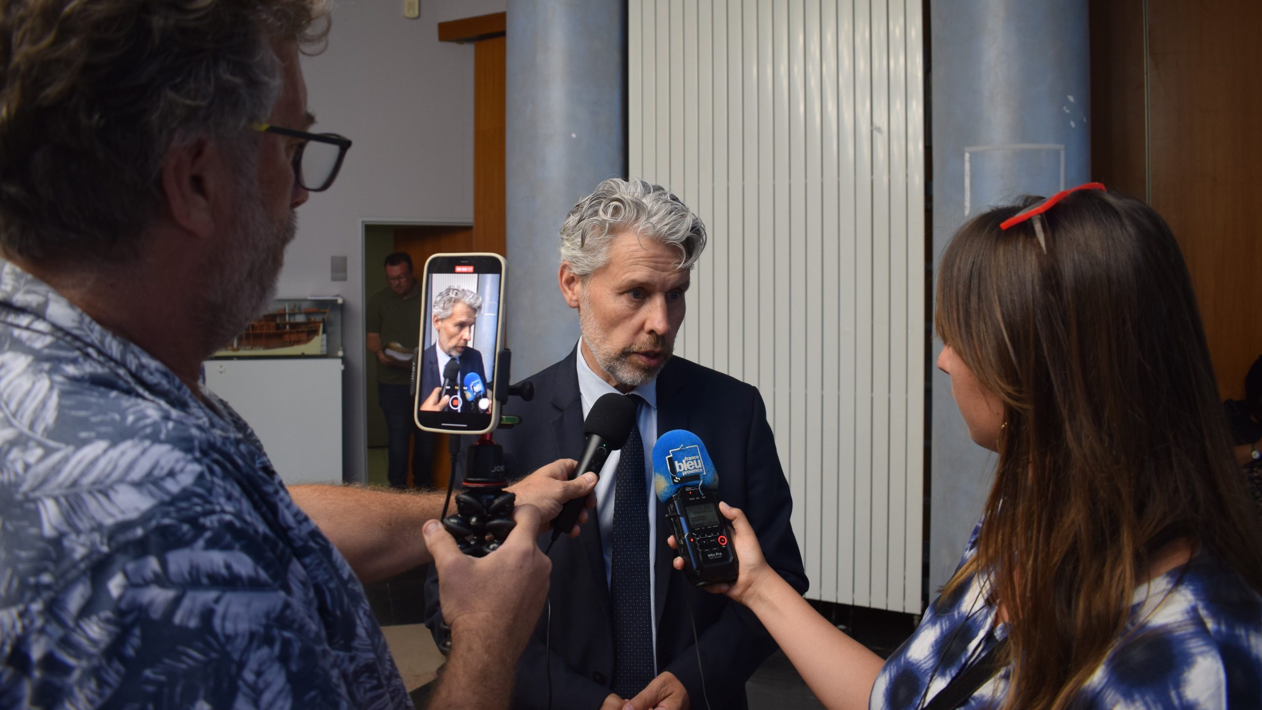 Emmanuel Fouquart face à la presse. Photo : B.G.