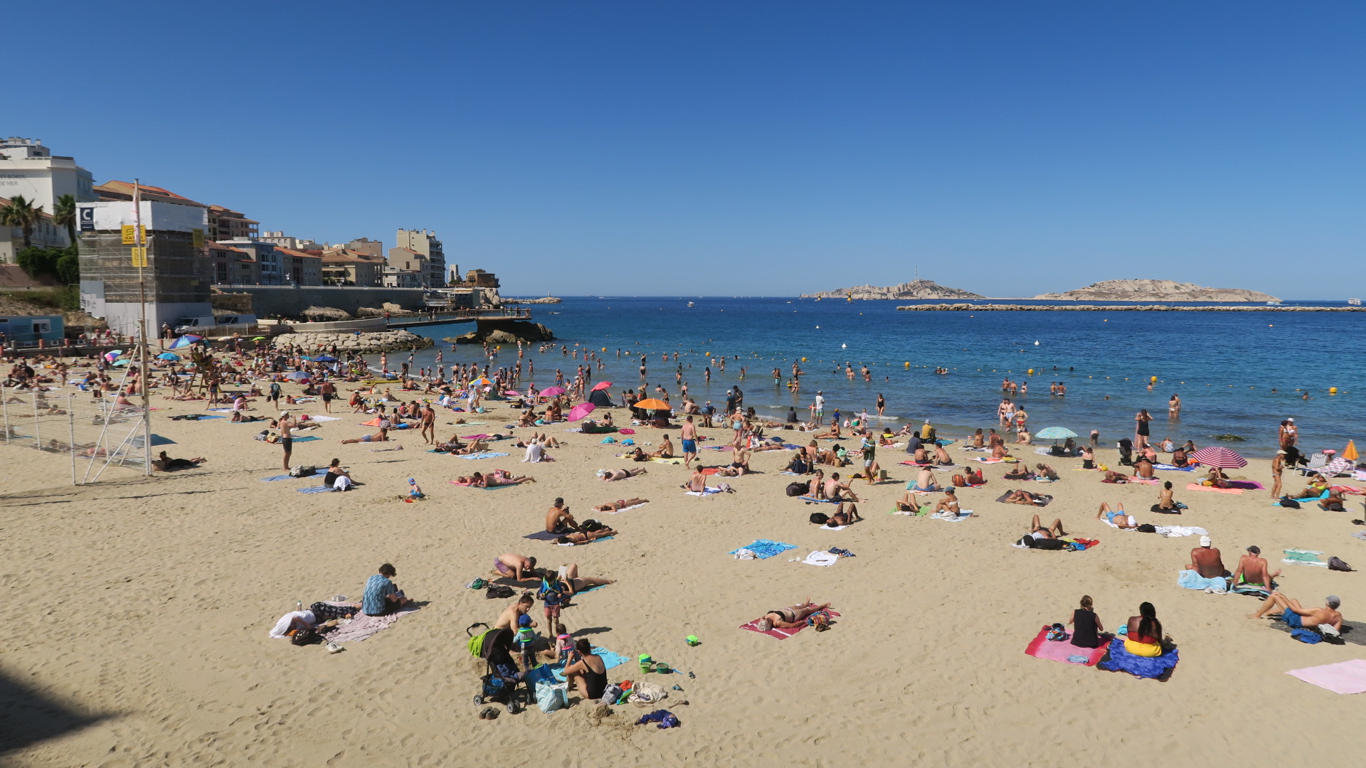 Plage des catalans en juillet 2024 (Photo : AC)