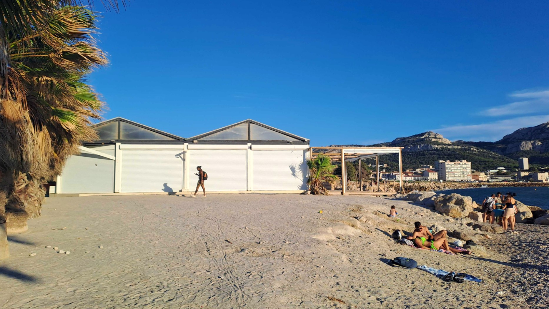 Le Mama Beach sur la plage du Prado le 24 juillet 2024. (Photo : VA)