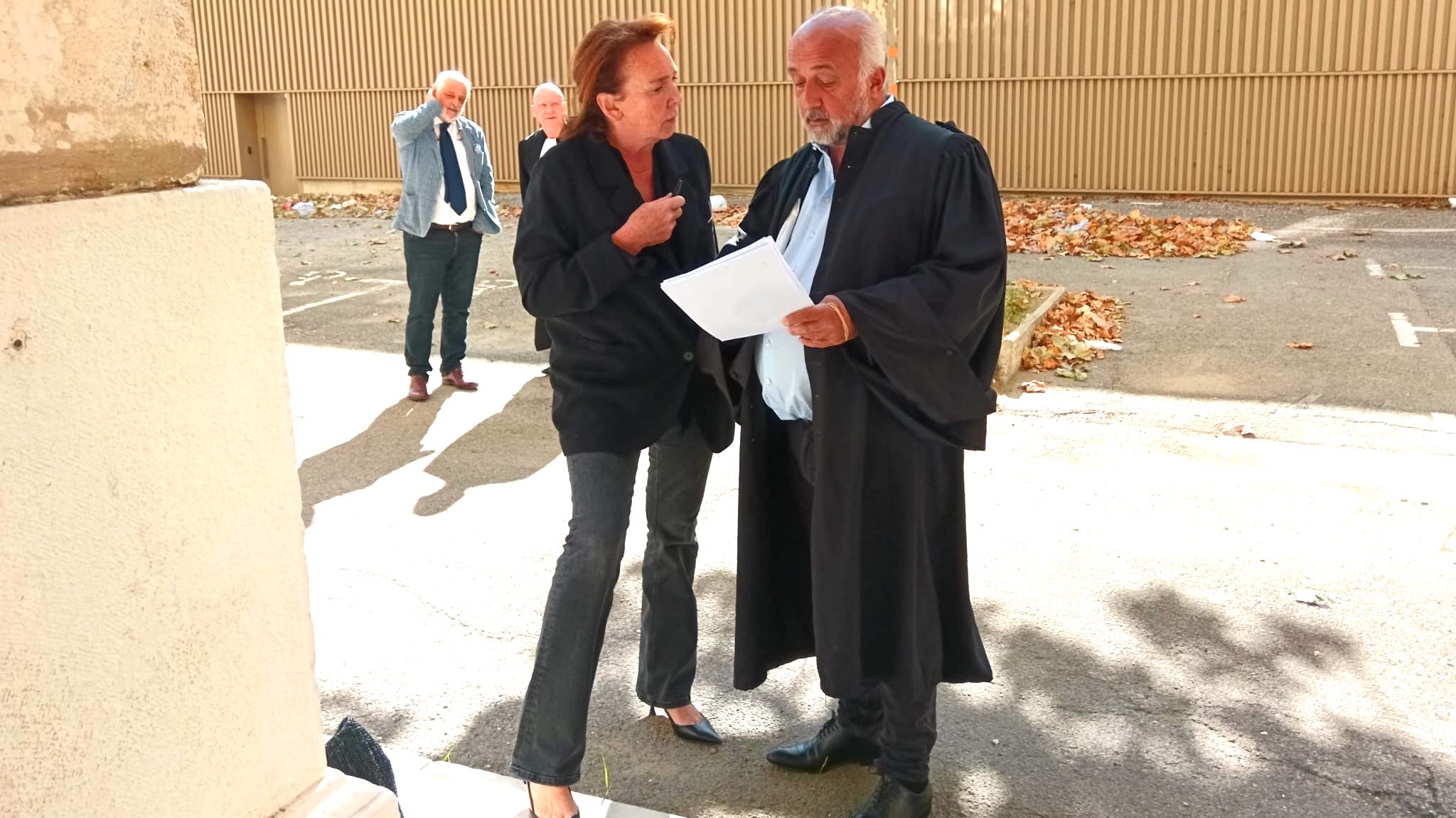 Stéphane Clément et son avocat Erick Campana. Photo JML.