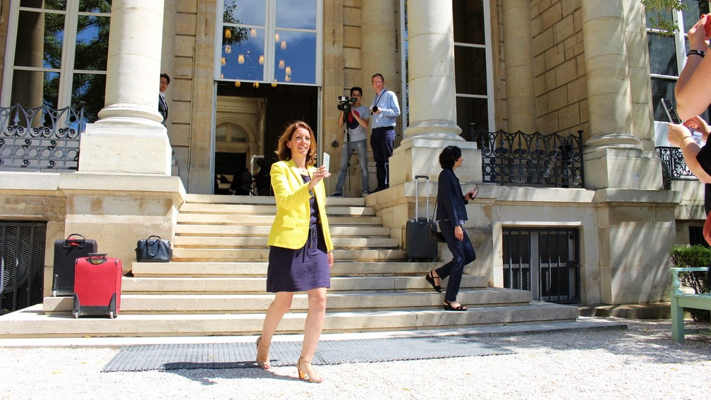 Cathy Racon-Bouzon lors de son entrée à l