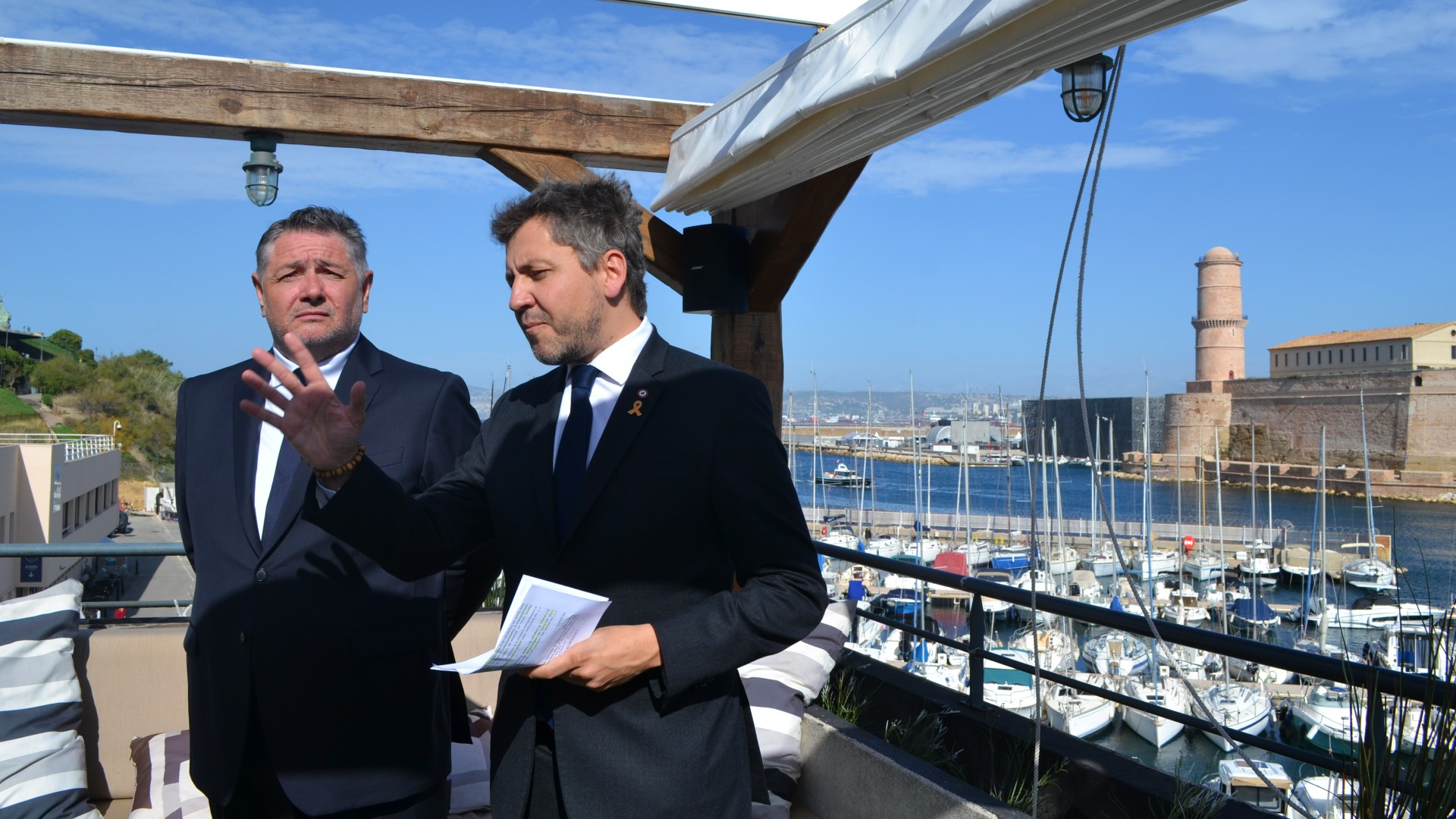 Franck Allisio et Jean-Baptiste Rivoallan en octobre 2024. Photo : ML