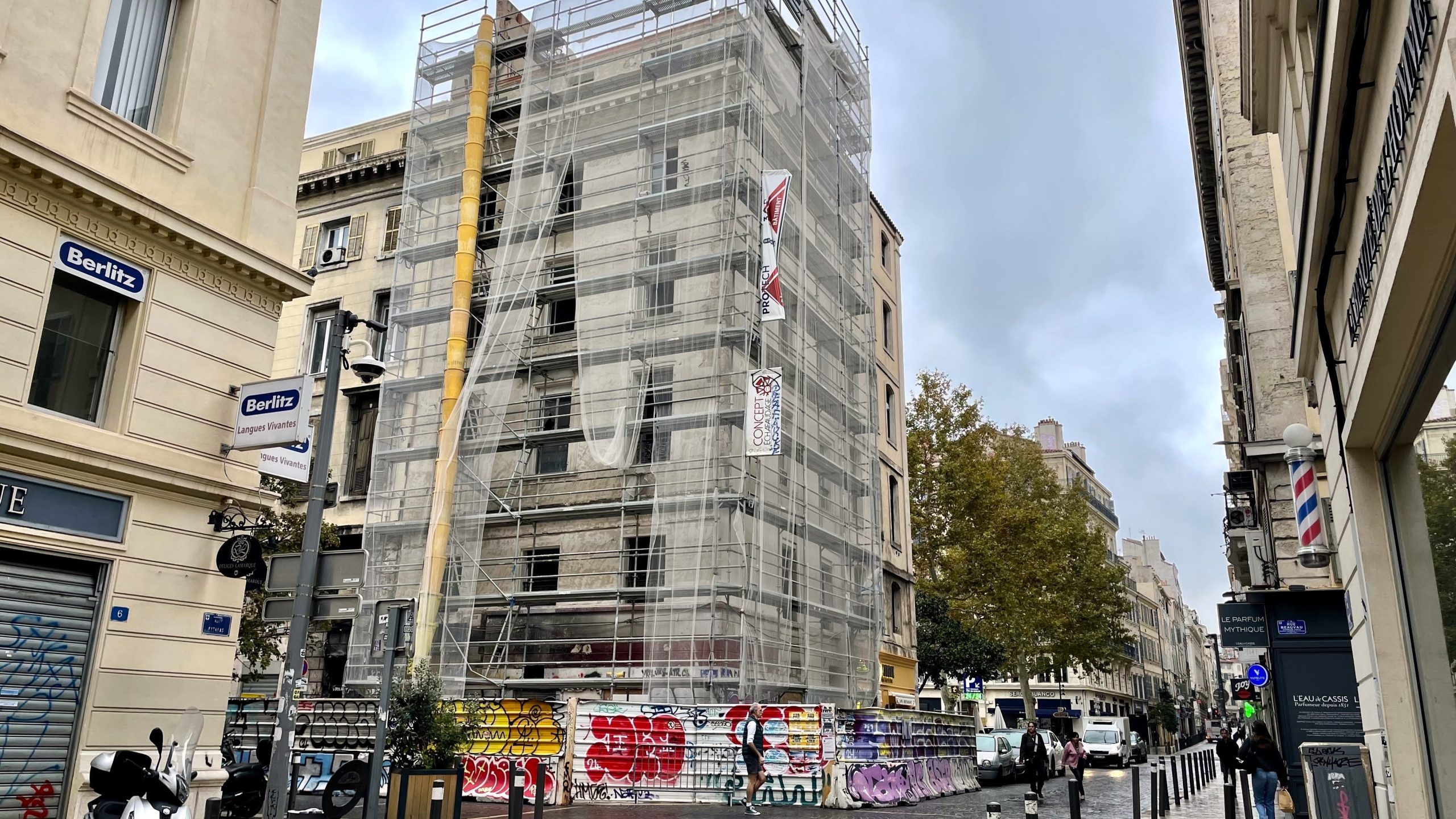 Immeuble rue Pythéas, évacué au lendemain de la catastrophe de la rue d