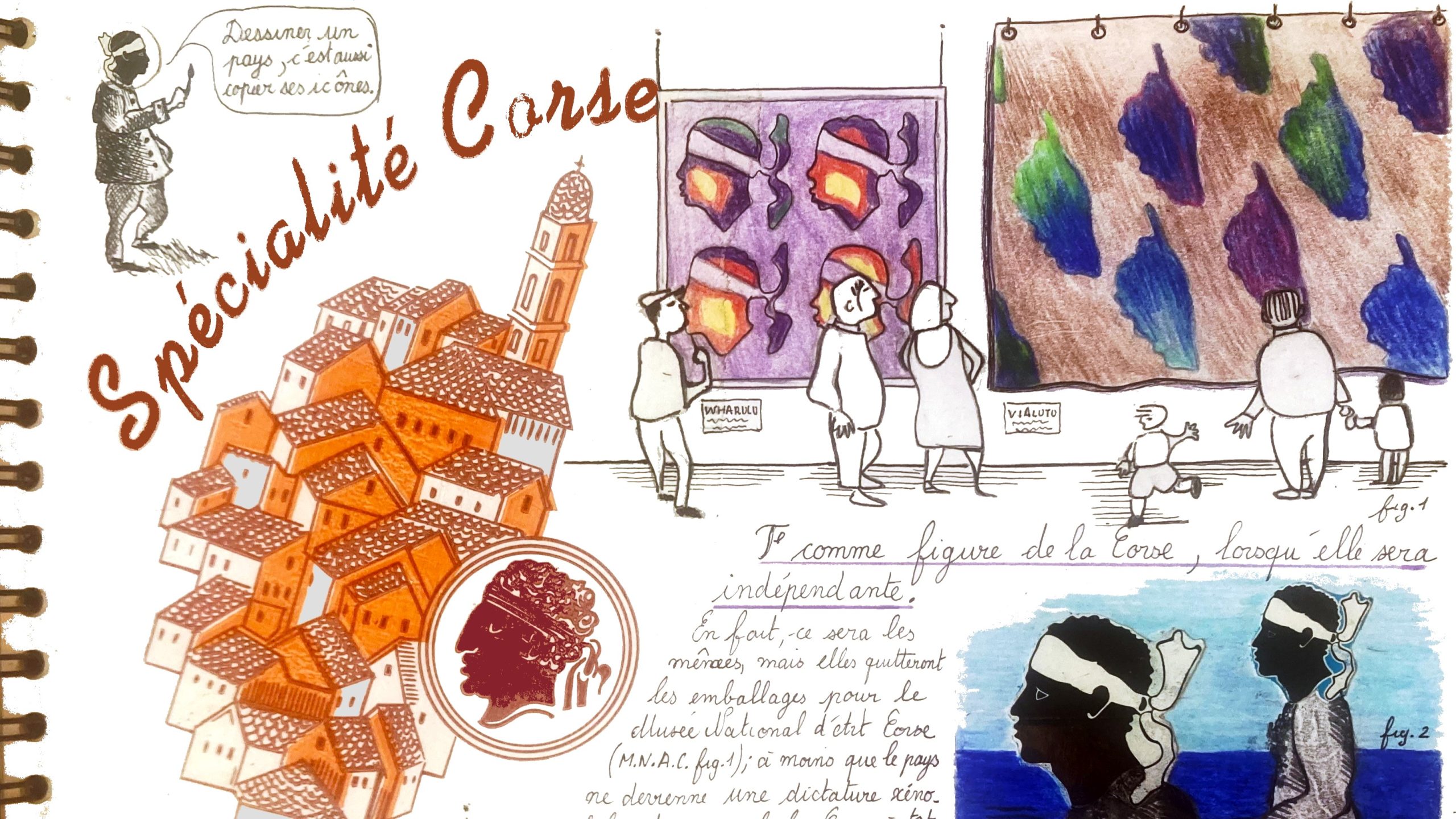 Une page d’un des carnets de l’artiste. (Illustration : Michéa Jacobi)
