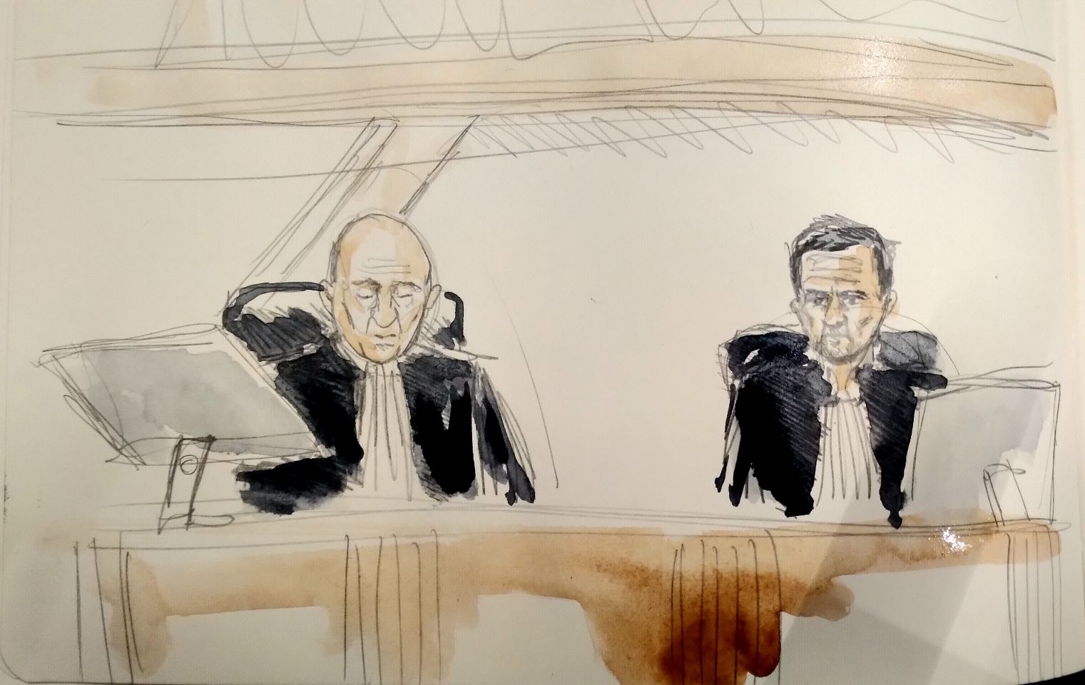 Le procureur Michel Sastre et le procureur de Marseille, Nicolas Bessone, requièrent ce jeudi matin.